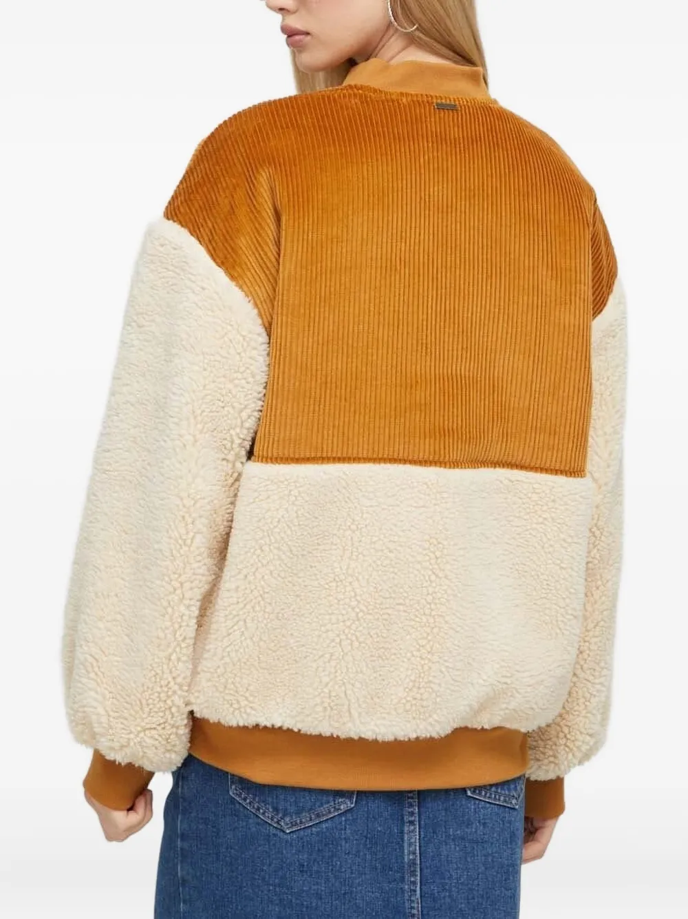 Billabong Wave Melody ribfluwelen jack met fleece vlak Oranje