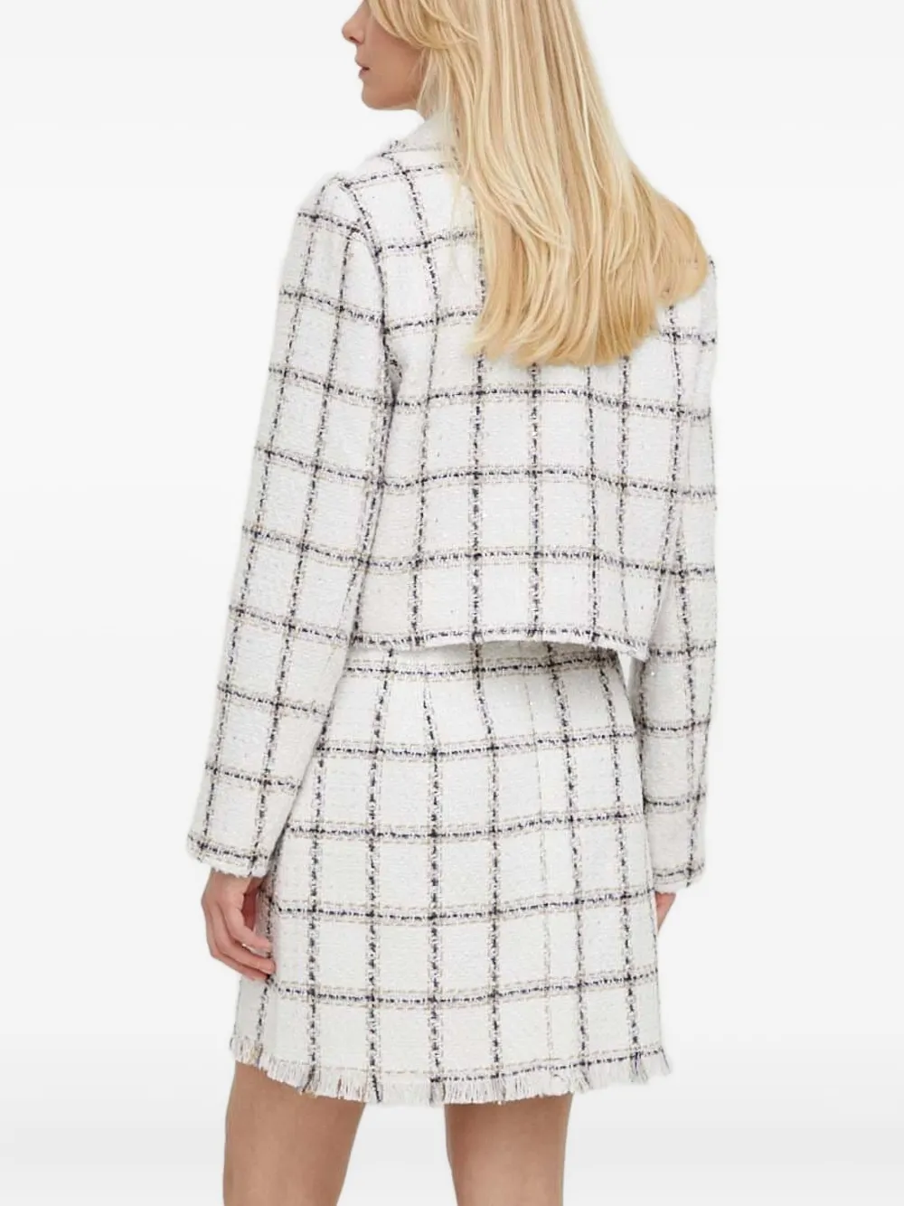 Bruuns Bazaar Azolla BB Nanya checked tweed jacket | Cropped Jackets | Image 2