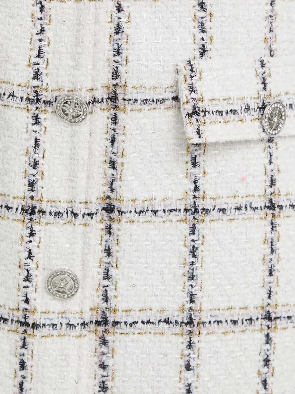 Bruuns Bazaar Check-pattern Mini Skirt In White