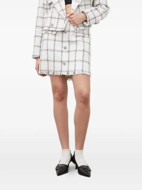 Bruuns Bazaar check-pattern mini skirt