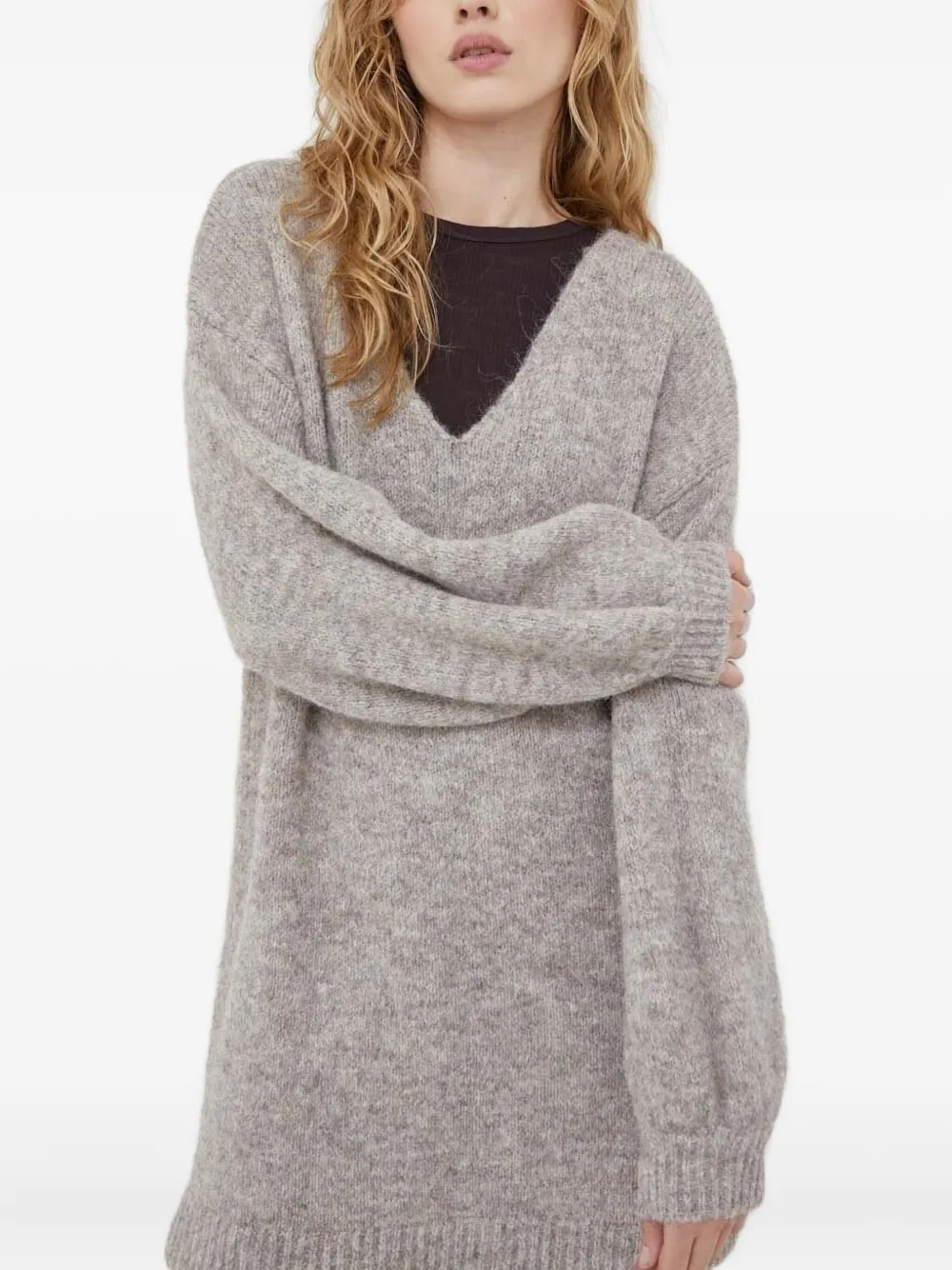Bruuns Bazaar Trui met V-hals Beige