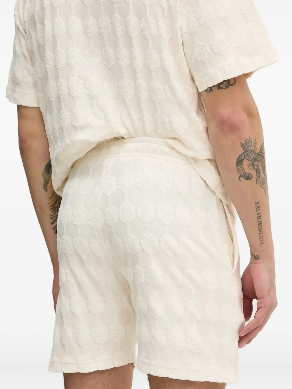BALR. honeycomb-textured shorts - Beige