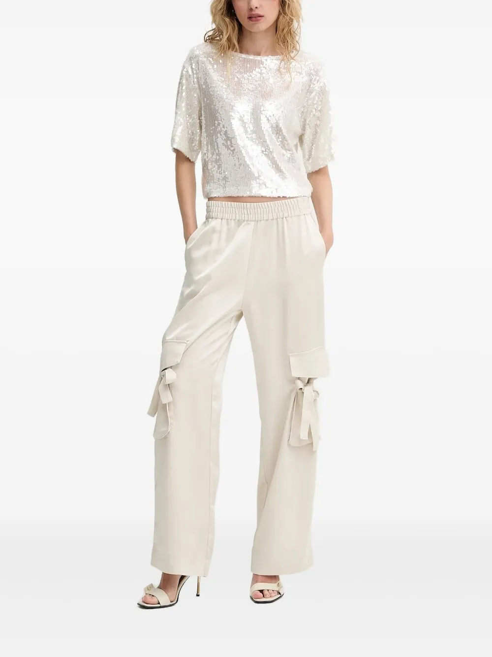 Bruuns Bazaar sequin-embellished top | Grey | Image 1