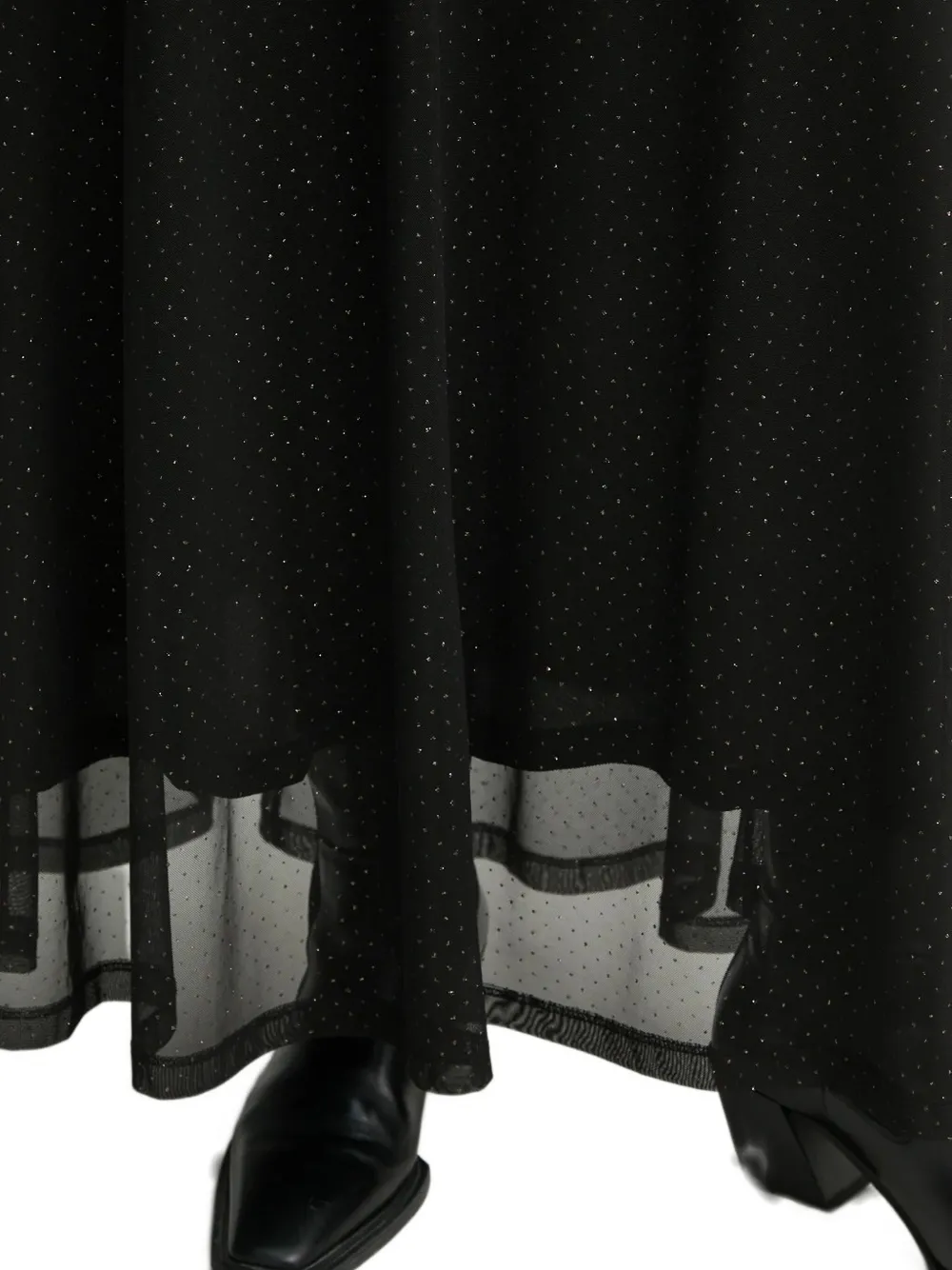 Bruuns Bazaar Glitter A-line Maxi Skirt In Black