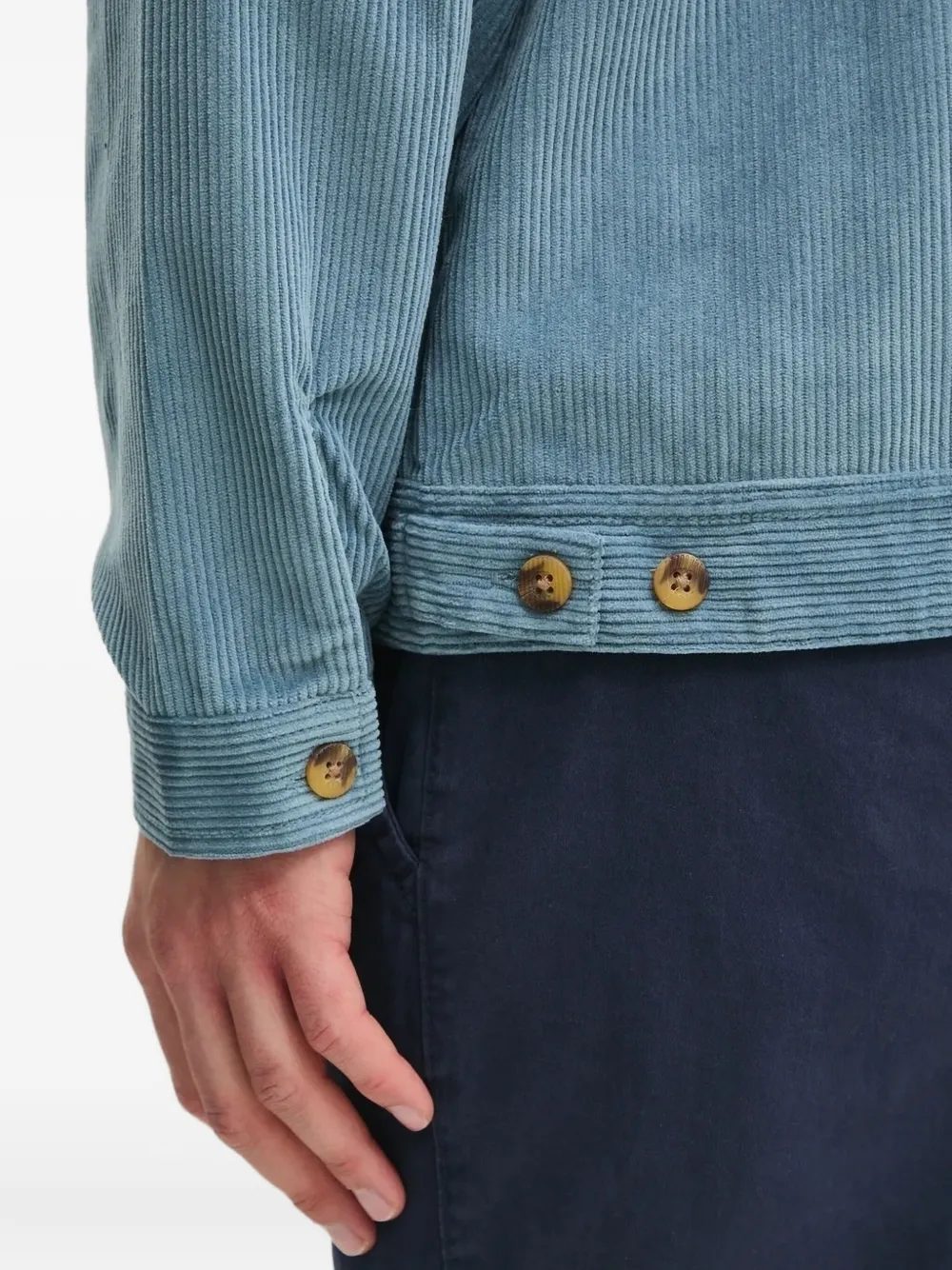 Billabong Ribfluwelen jack met geborduurd logo Blauw