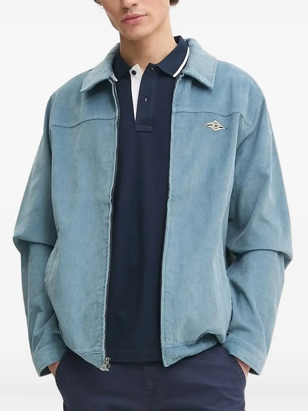 Billabong Ribfluwelen jack met geborduurd logo Blauw