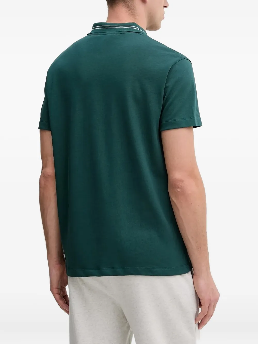 BALR. logo-embroidered polo shirt - Groen