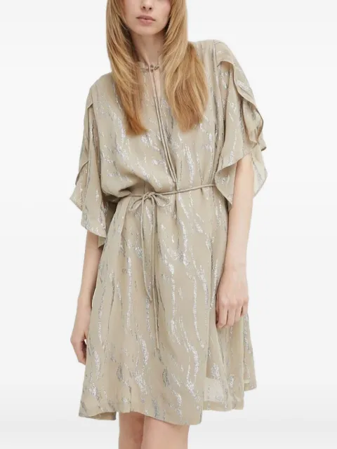 Bruuns Bazaar OdiaBBParez abstract-print tiered mini dress
