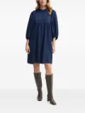 Bruuns Bazaar balloon-sleeve smock dress - Blue