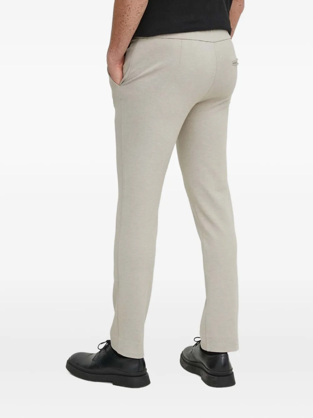 Bruuns Bazaar Trainingsbroek met elastische tailleband - Beige