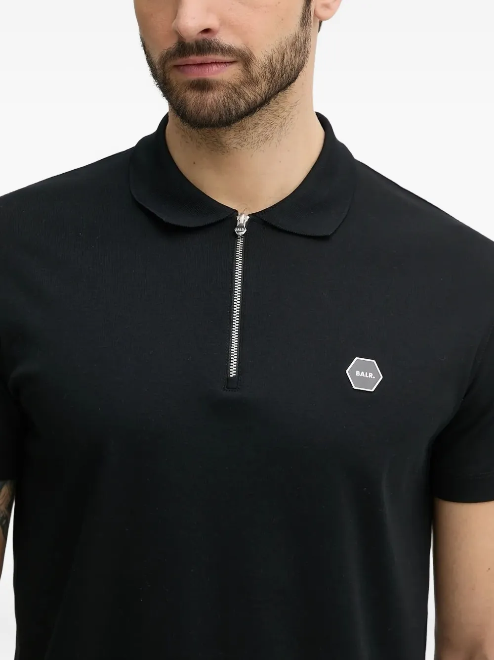 BALR. ポロシャツ BALR. ジップネック ポロシャツ | ブラック | FARFETCH JP