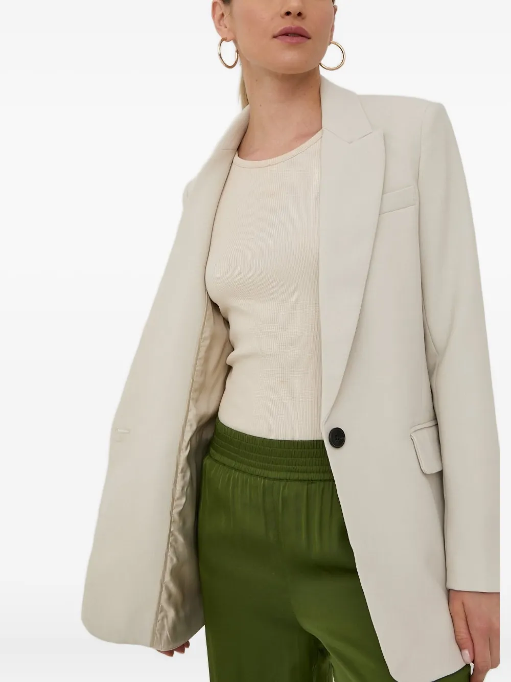 Bruuns Bazaar Single-button Blazer In Neutral