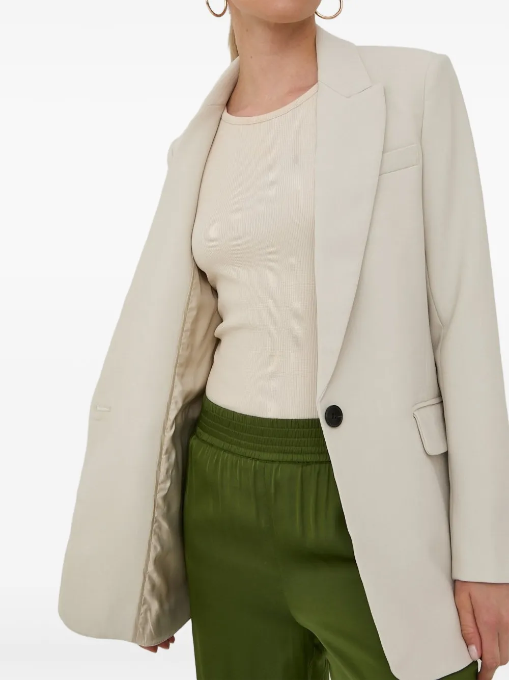 Bruuns Bazaar single-button blazer | Neutrals | Image 1