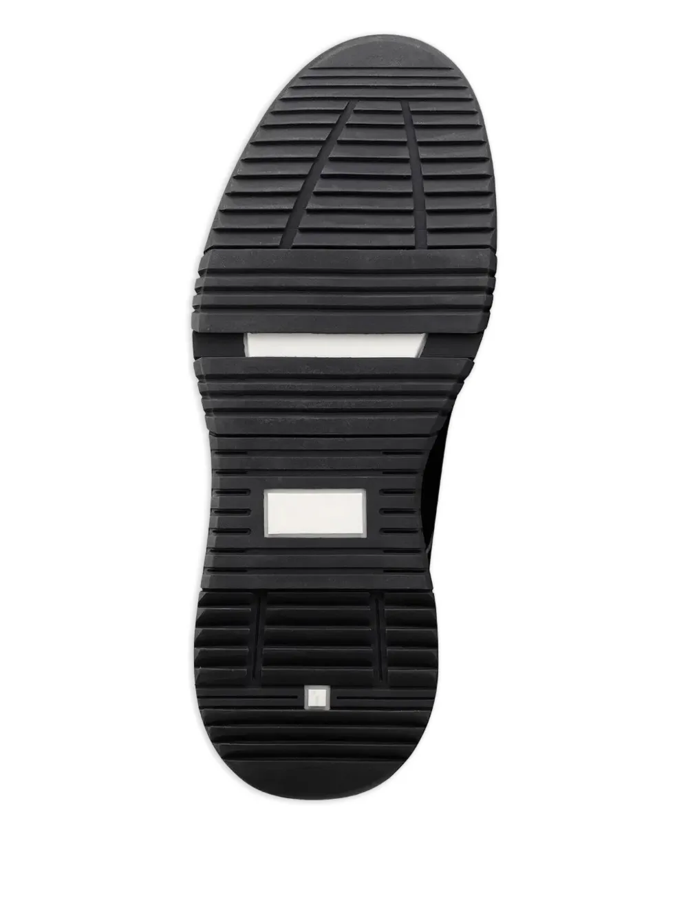 BALR. Chunky Football leren sneakers met vlakken Zwart