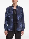 Bruuns Bazaar rose-print shirt - Blue