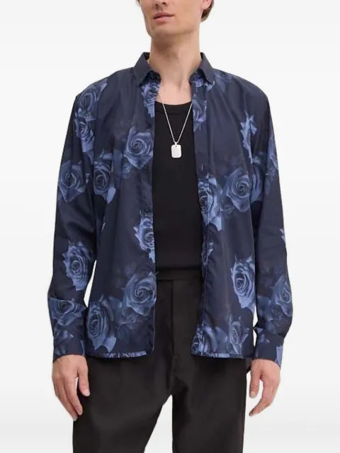 Bruuns Bazaar rose-print shirt