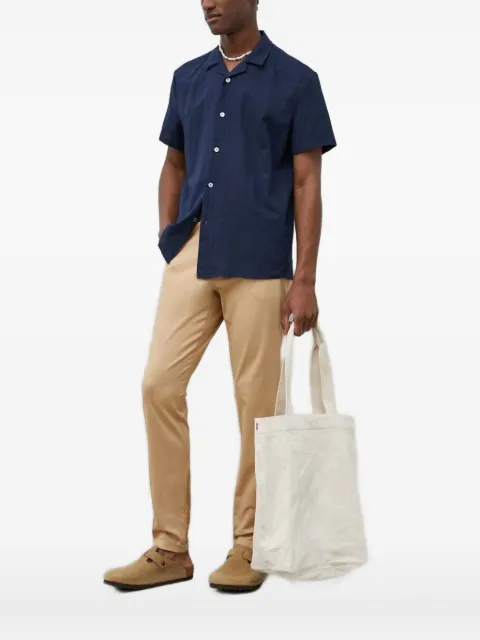 Bruuns Bazaar revere-collar short-sleeve shirt