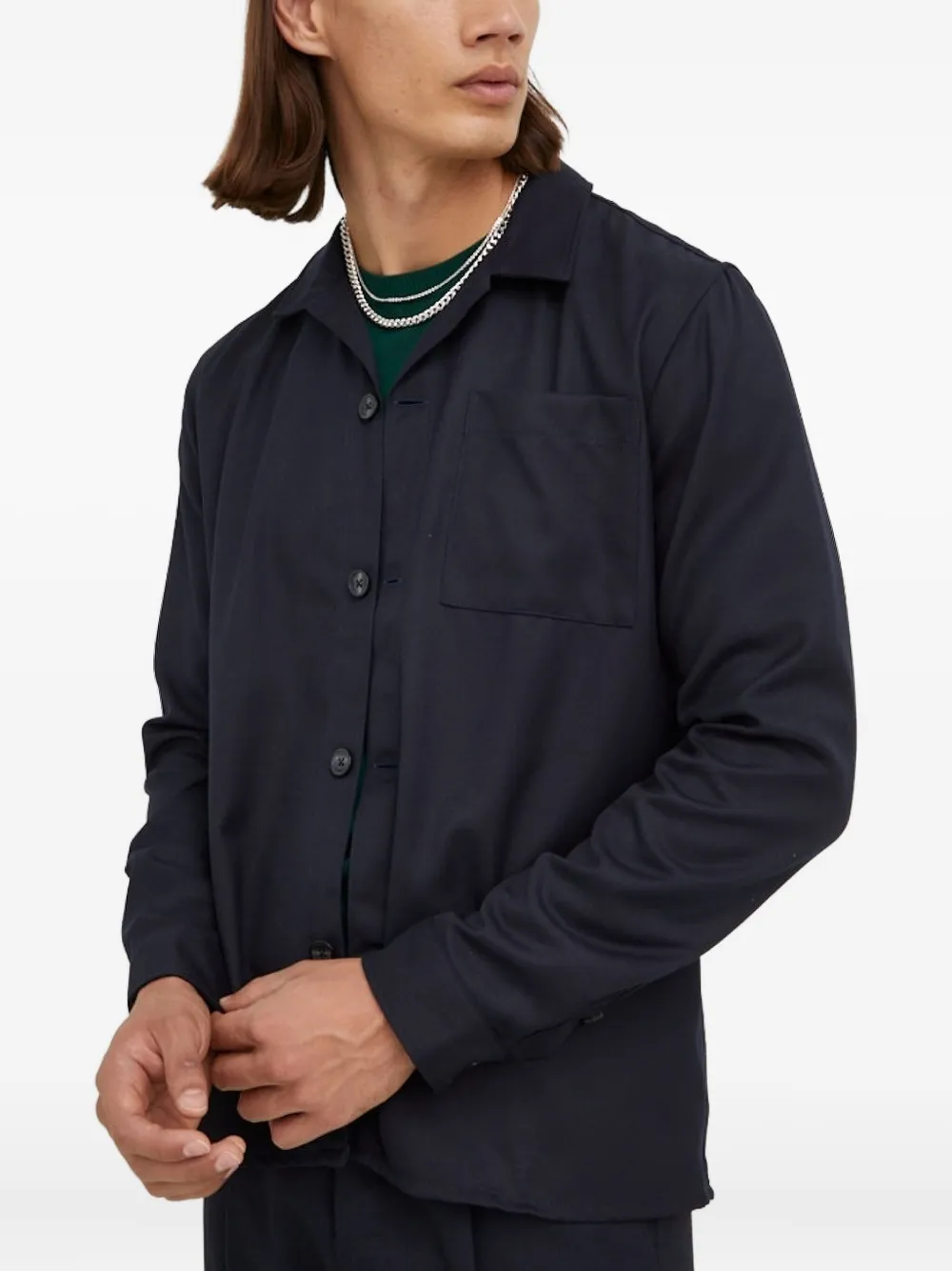  Bruuns Bazaar Pocket Button-down Shirt - Blue 