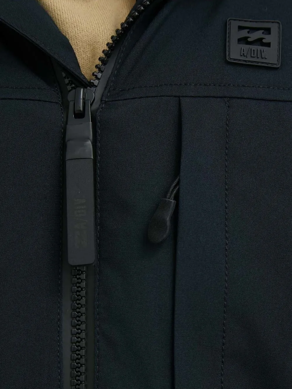 Billabong zip-front hooded jacket Zwart