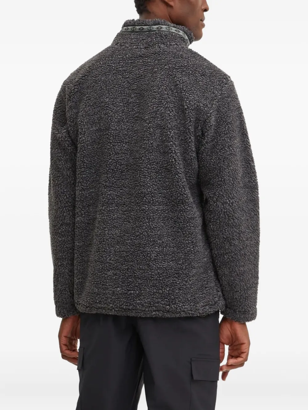 Billabong Boundary Tombstone textured-panel half-zip sweatshirt - Grijs