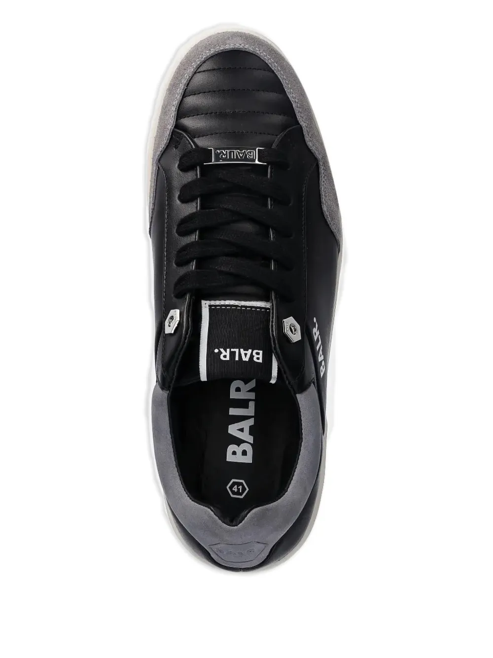 BALR. leather lace-up low-top sneakers Black