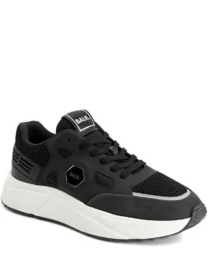 BALR. Brand Luxe lace-up Panelled Sneakers | Black | FARFETCH JO