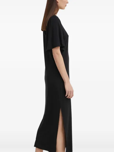 Bruuns Bazaar ribbed flared-sleeve midi dress