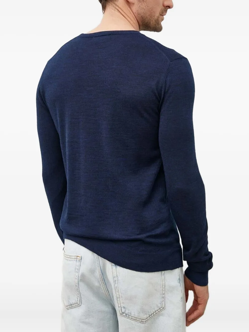 Bruuns Bazaar Trui met ronde hals - Blauw
