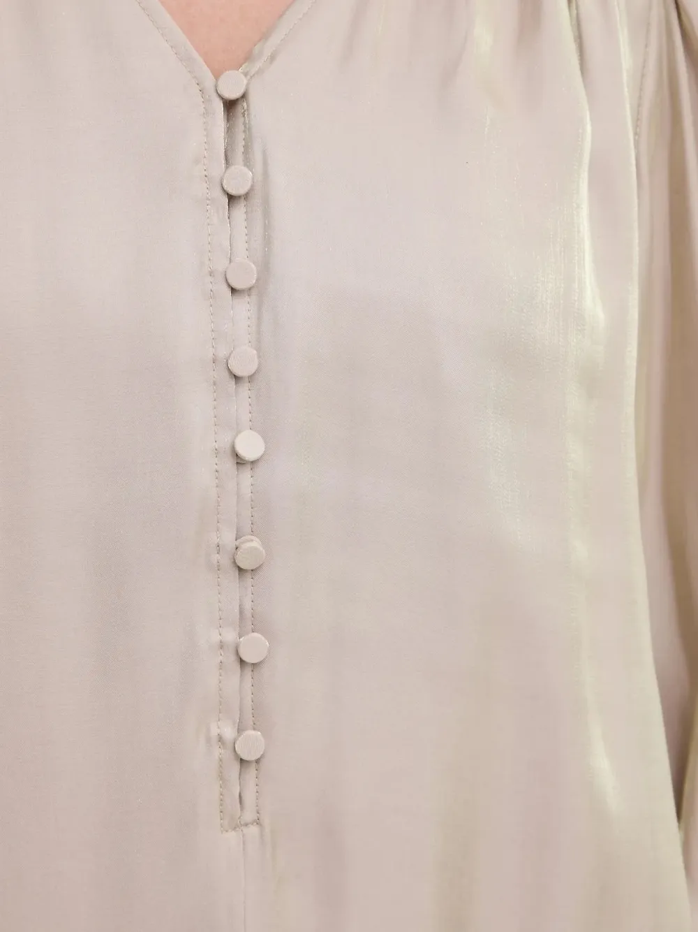 Bruuns Bazaar Mini-jurk met V-hals Beige