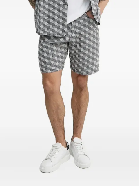 BALR. hexagon-pattern shorts