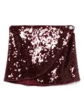 Oséree sequin-embellished wrap skirt - Red