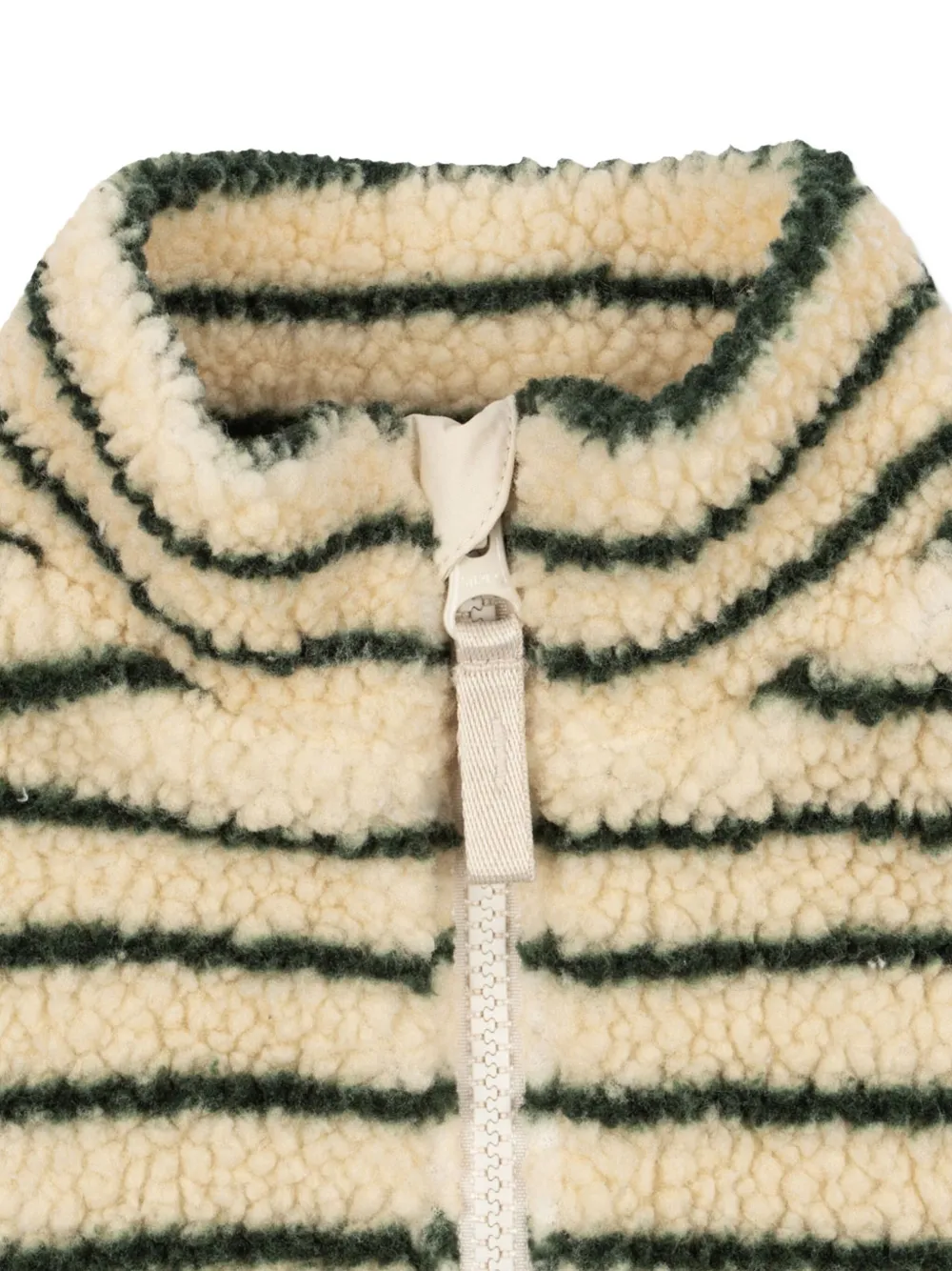 Konges Sløjd striped fleece zip-up jacket | Faux Fur Jackets | Image 2