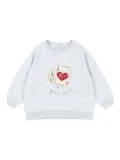 Konges Sløjd x RHW card-themed embroidered sweatshirt - Grey