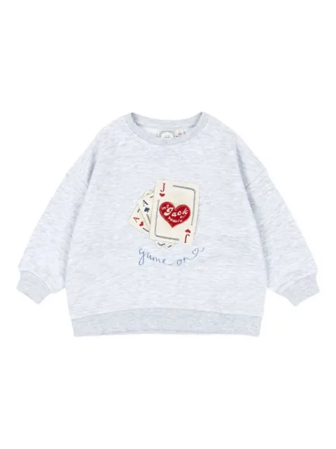 Konges Sløjd x RHW card-themed embroidered sweatshirt