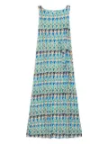 MALIPARMI geometric-print dress - Blue