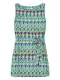 MALIPARMI geometric-print sleeveless top - Blue