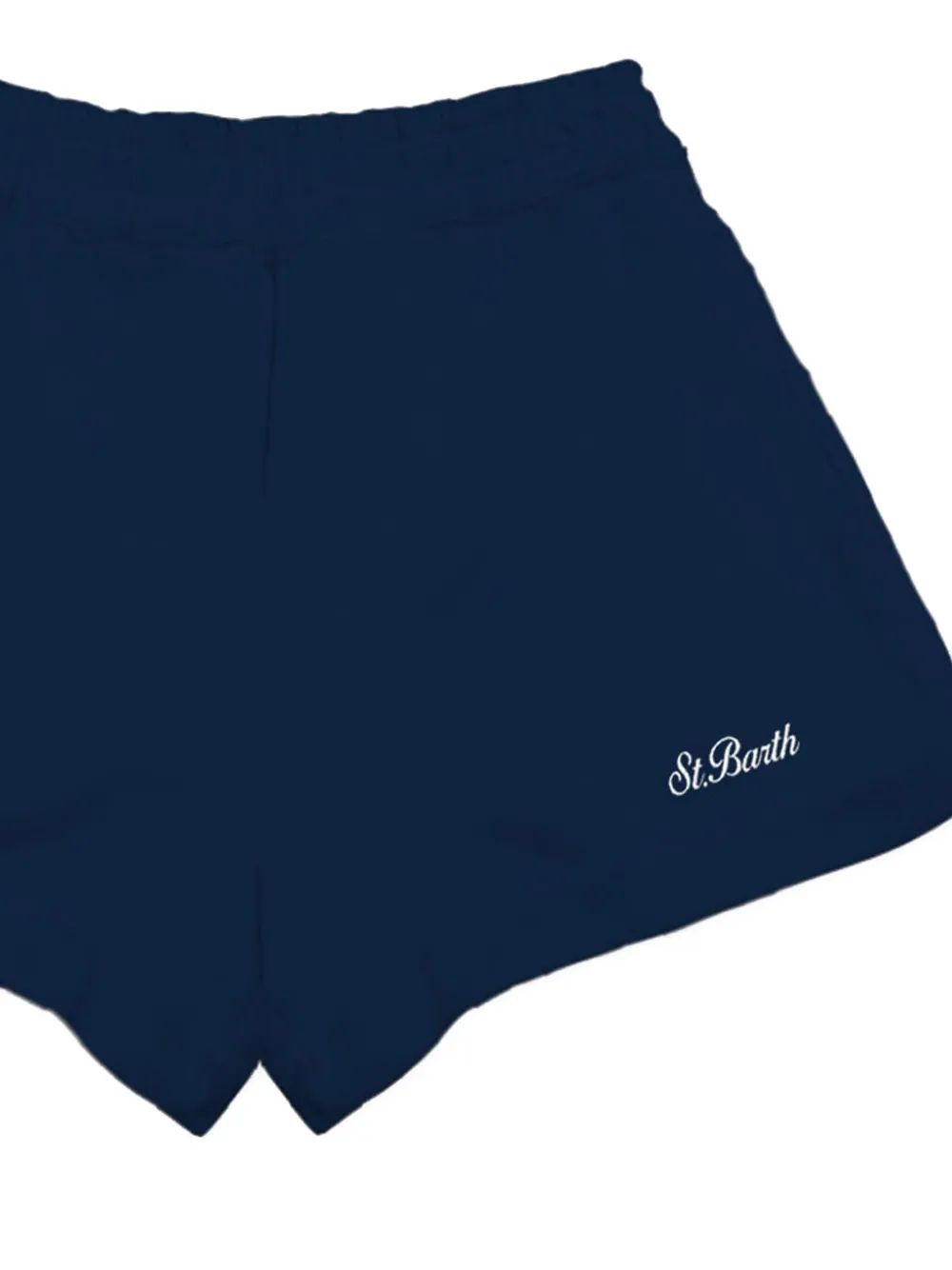 MC2 Saint Barth Cate shorts met logodetail Blauw