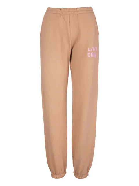 LIVINCOOL logo-print cotton track pants