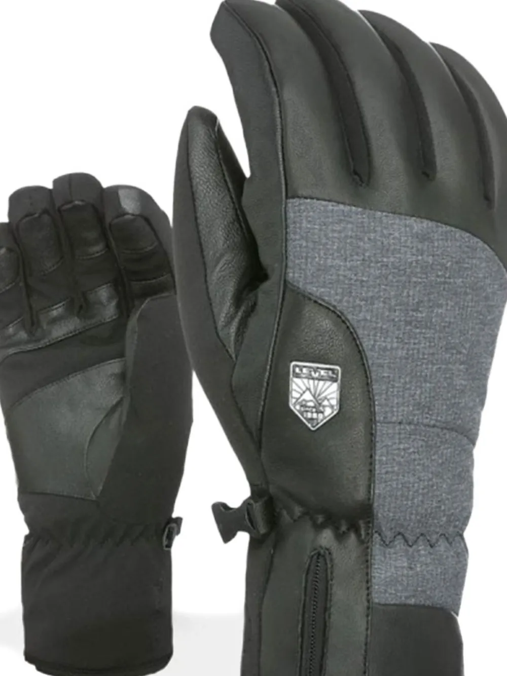 Level Handschoenen met vlakken - Zwart
