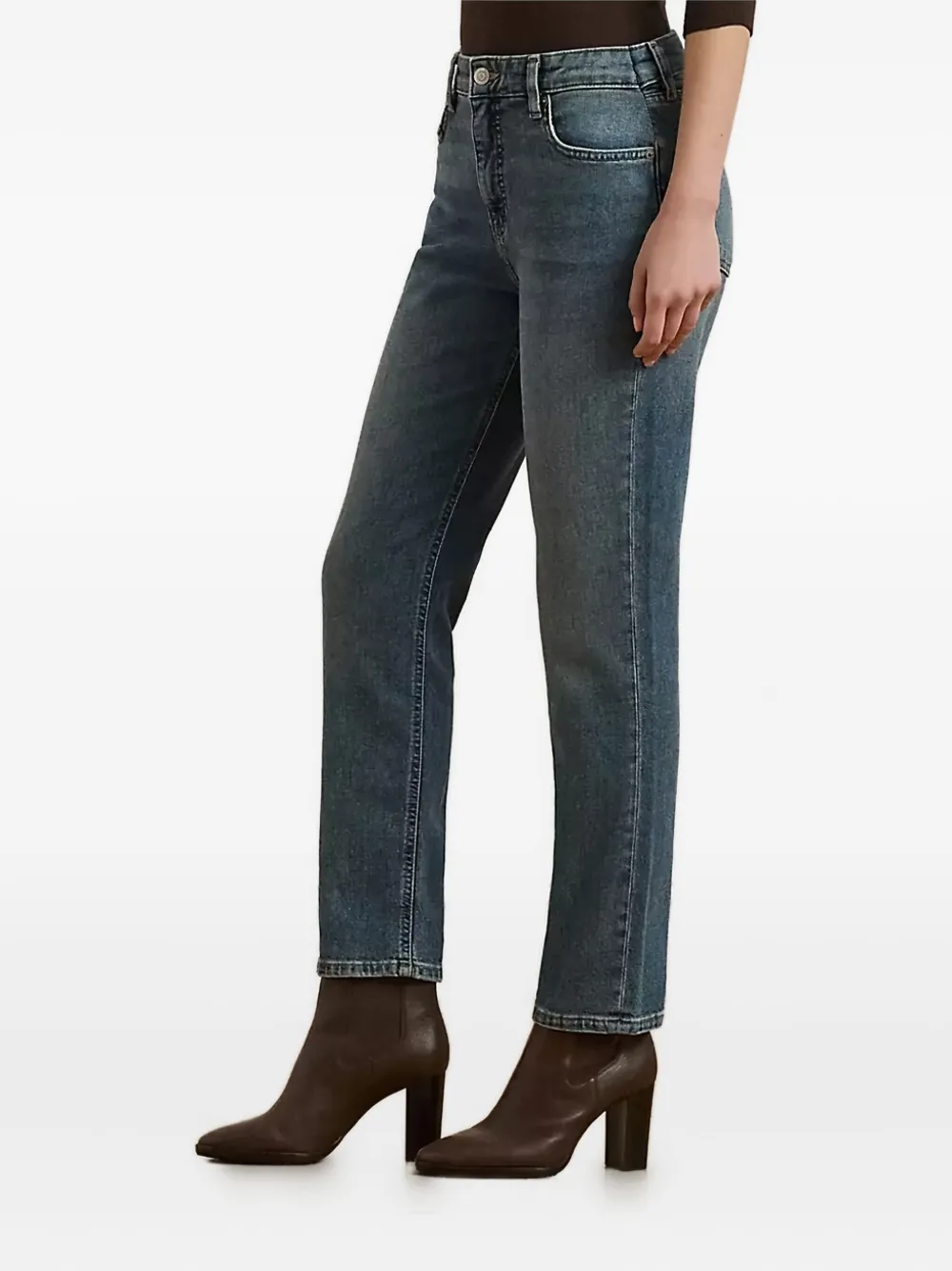 Lauren Ralph Lauren cotton trousers Blauw
