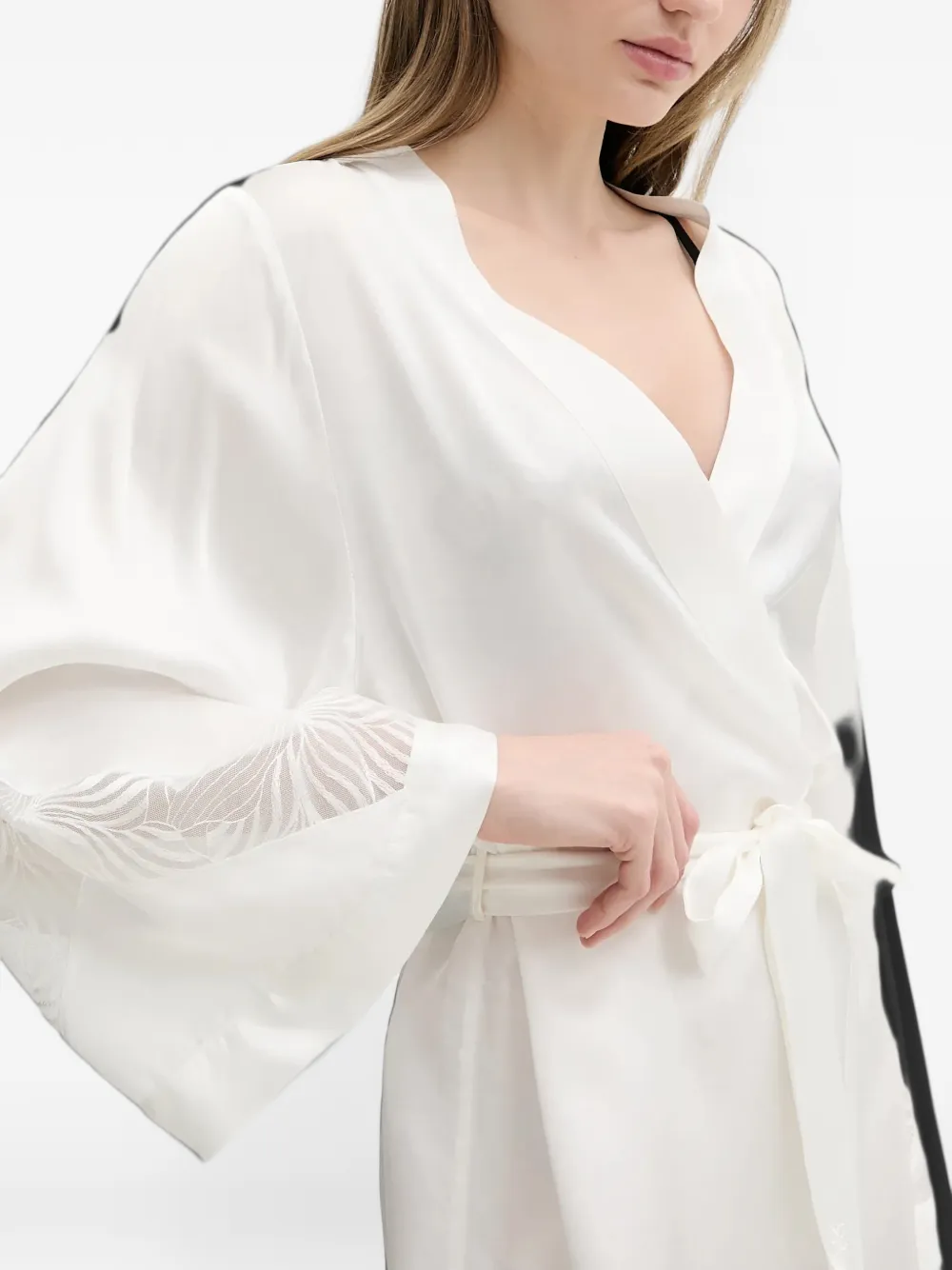 Chantelle Legend kimono met wijde mouwen Wit