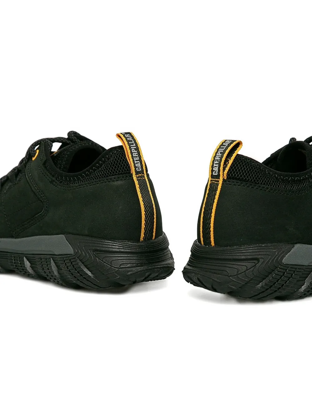 caterpillar Electroplate leather lace-up sneakers Black