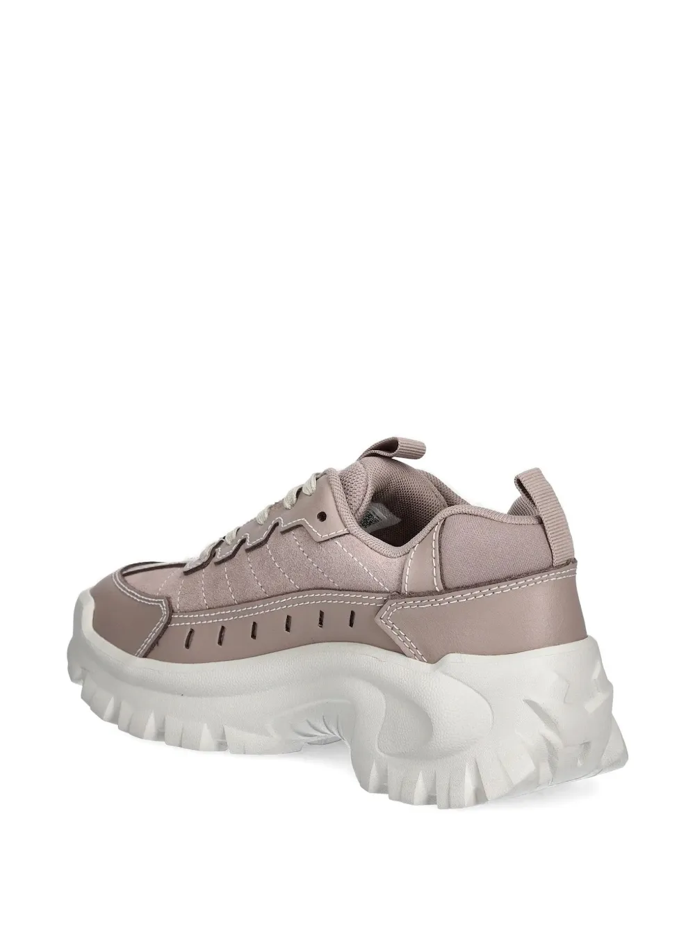 Caterpillar Intruder leren chunky sneakers met vlakken - Roze