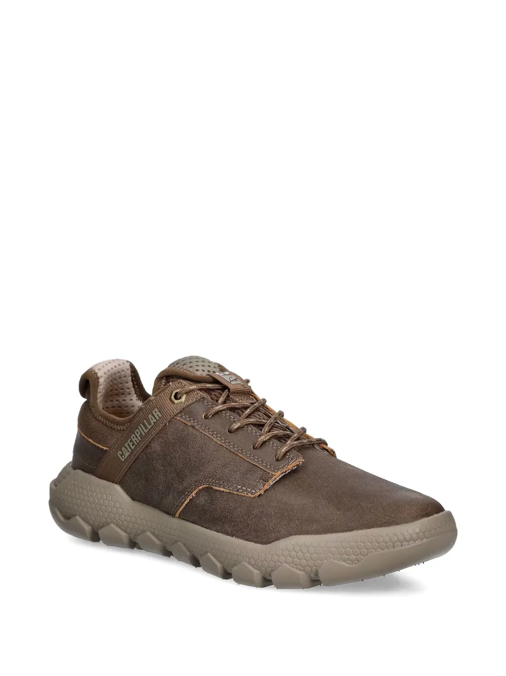 caterpillar Hex Lite leren sneakers Bruin