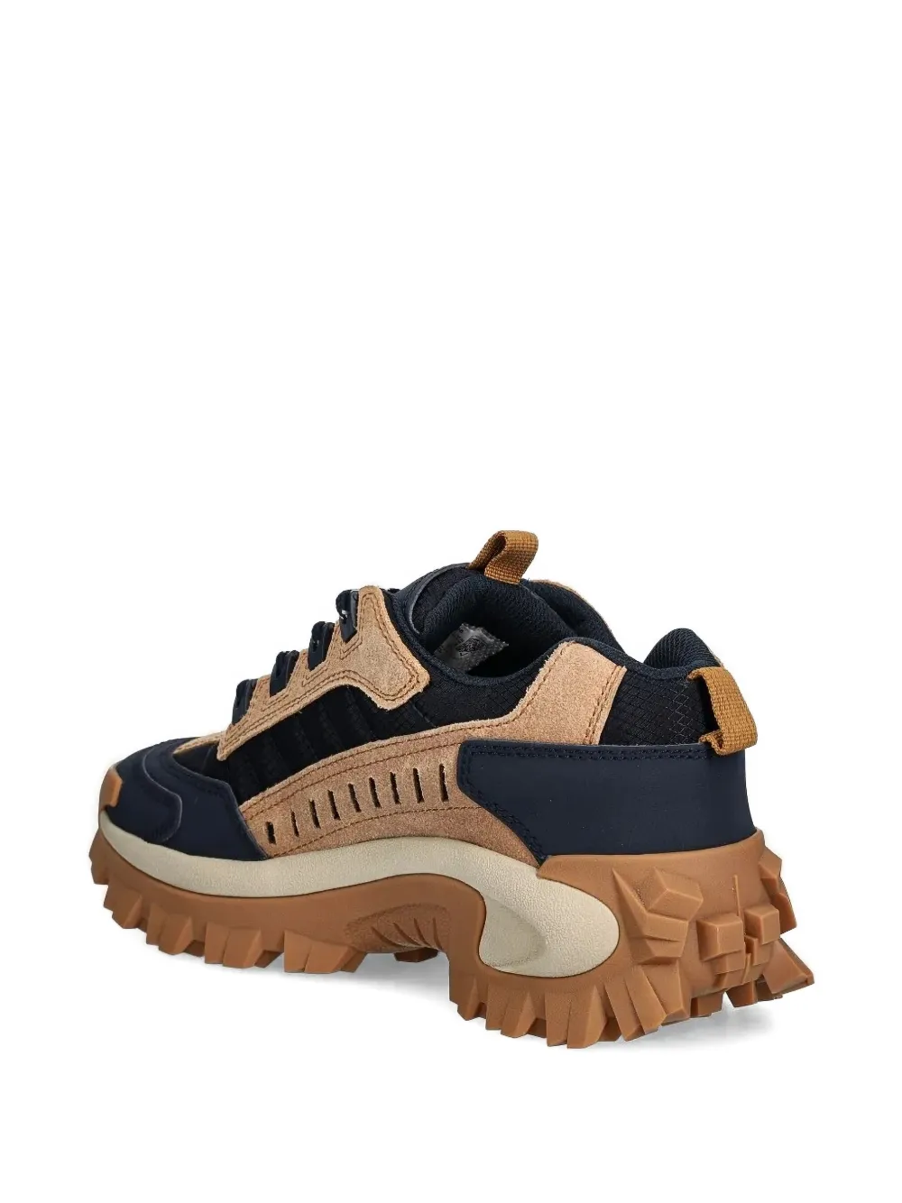 caterpillar perforated-panel lace-up low-top sneakers Brown