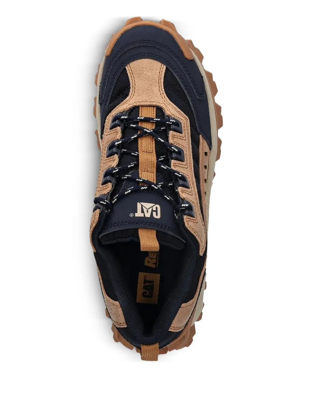 caterpillar perforated-panel lace-up low-top sneakers Brown