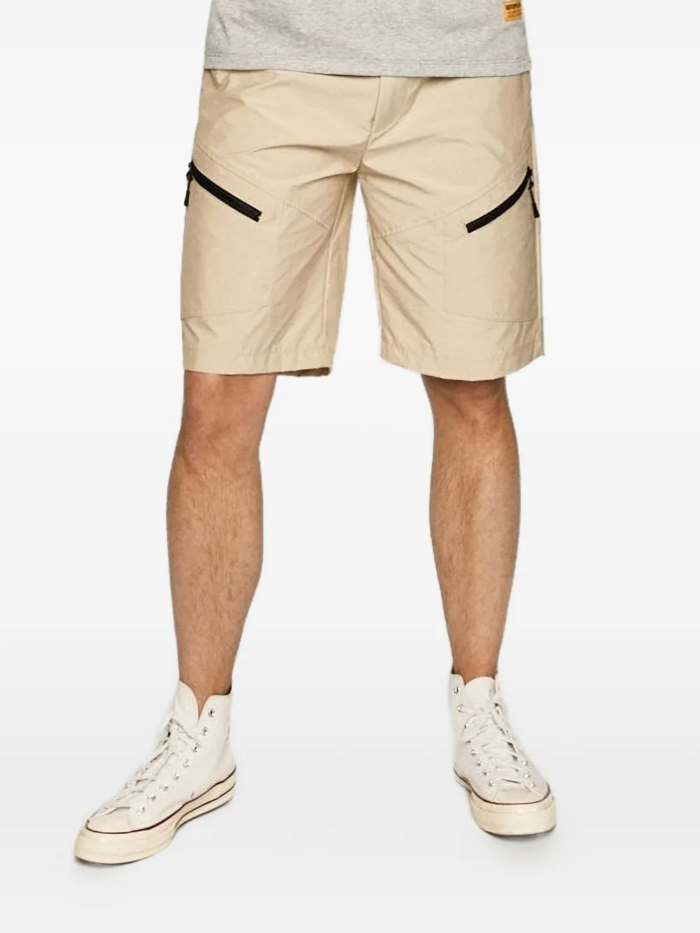 caterpillar zip-pocket shorts | Neutrals | Image 1