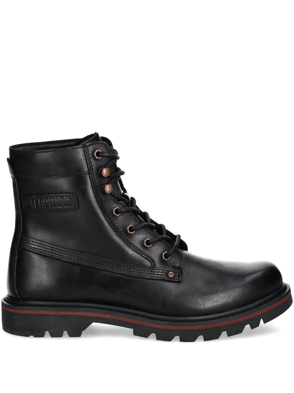 Caterpillar lace-up leather boots Black