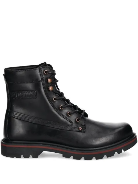 caterpillar lace-up leather boots
