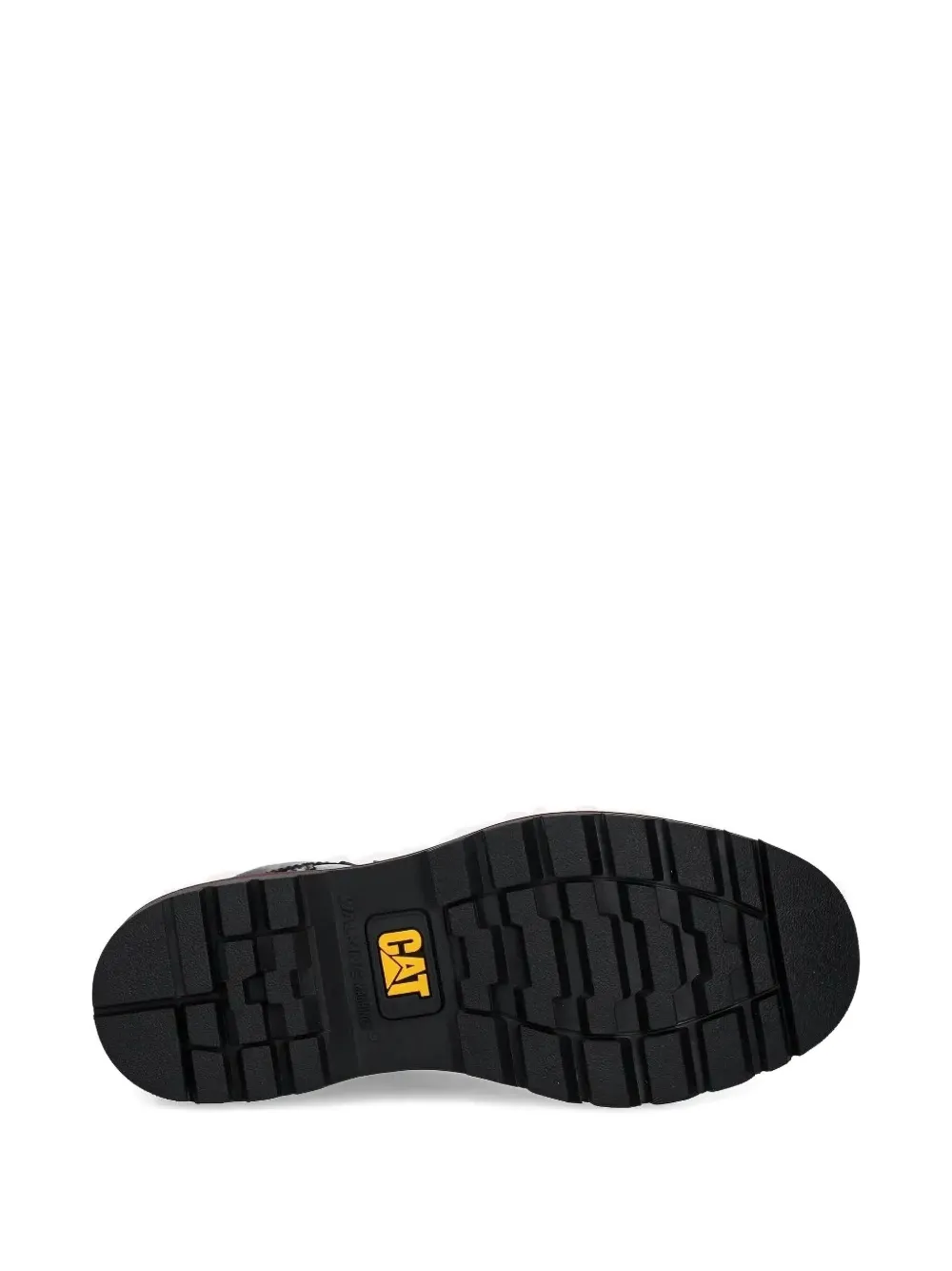 caterpillar lace-up leather boots Black